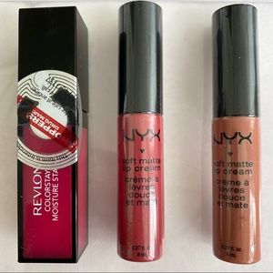 3 lipsticks brand new in packaging
